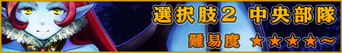 選択肢2●中央部隊 ★★★★〜